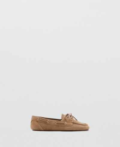 Mango Women's Suede Driving Shoes