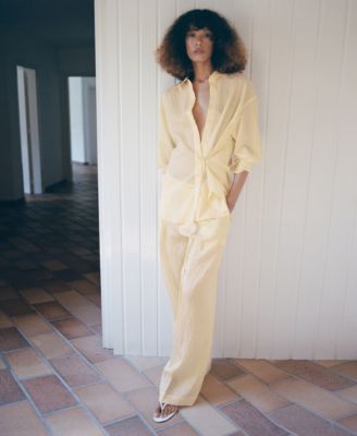 Женская рубашка Mango Striped Lyocell