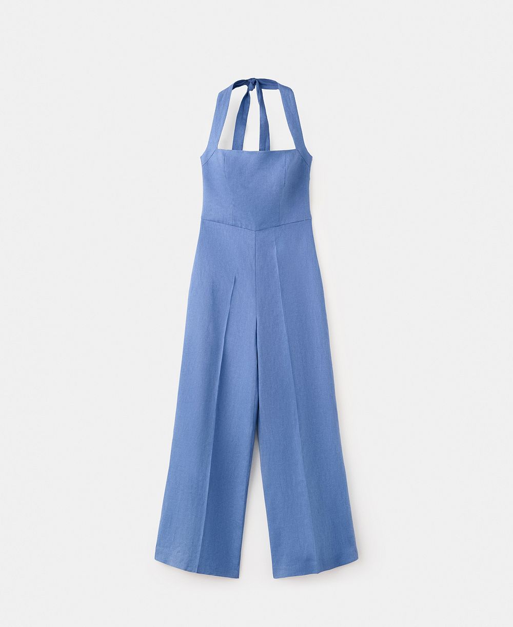 Женский комбинезон Mango Linen Halter