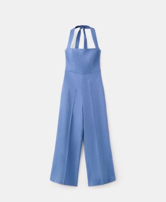 Женский комбинезон Mango Linen Halter