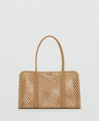 Mango Women's Braided Shoulder Bag