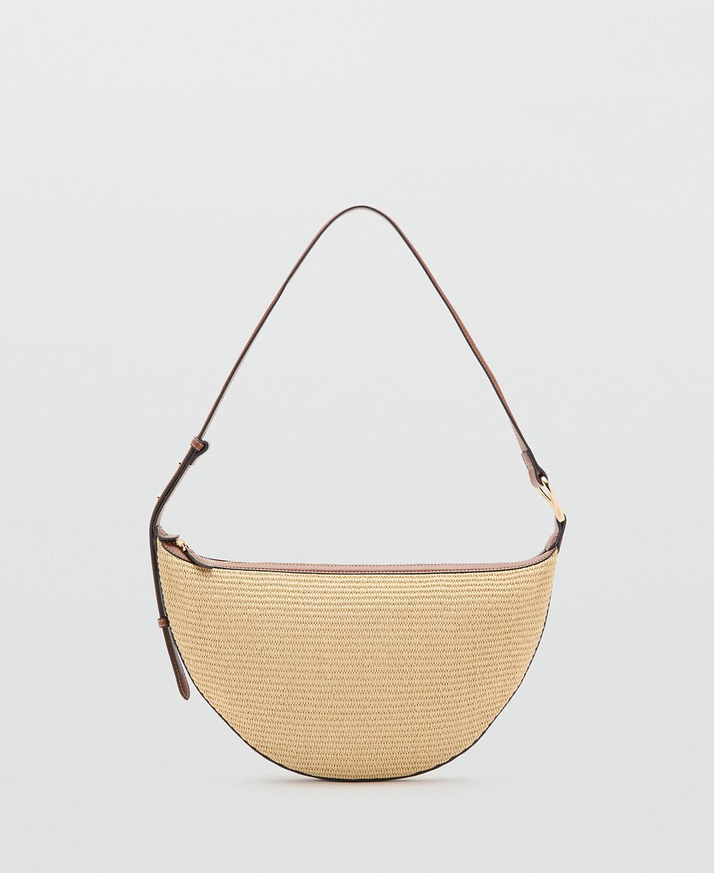 Mango Women's Textured Shoulder Bag
