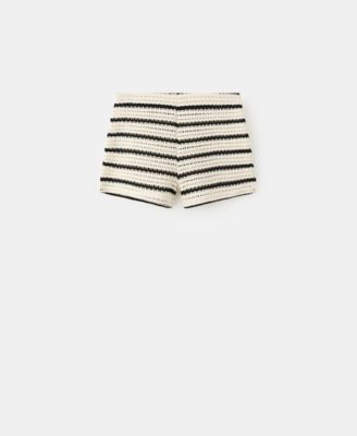 Шорты Mango Women's Striped Crochet