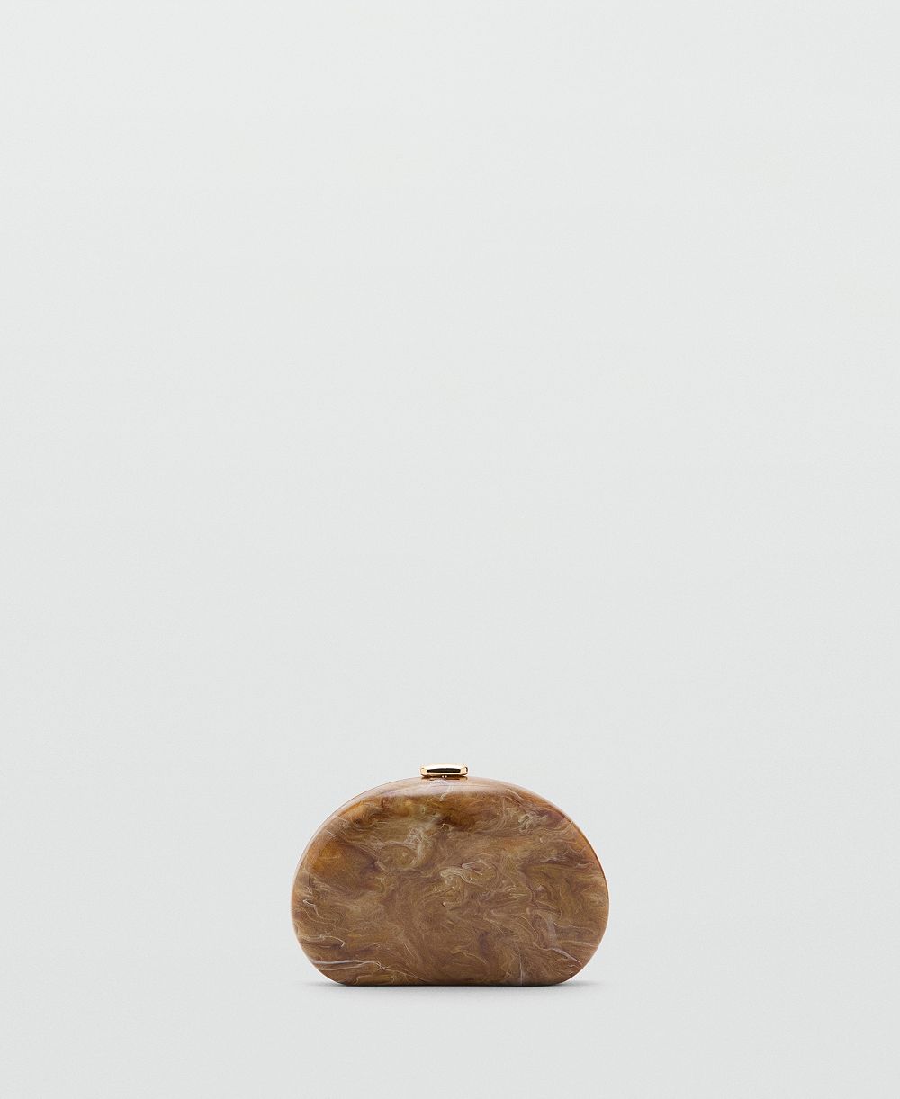 Mango Women's Oval Clutch Bag