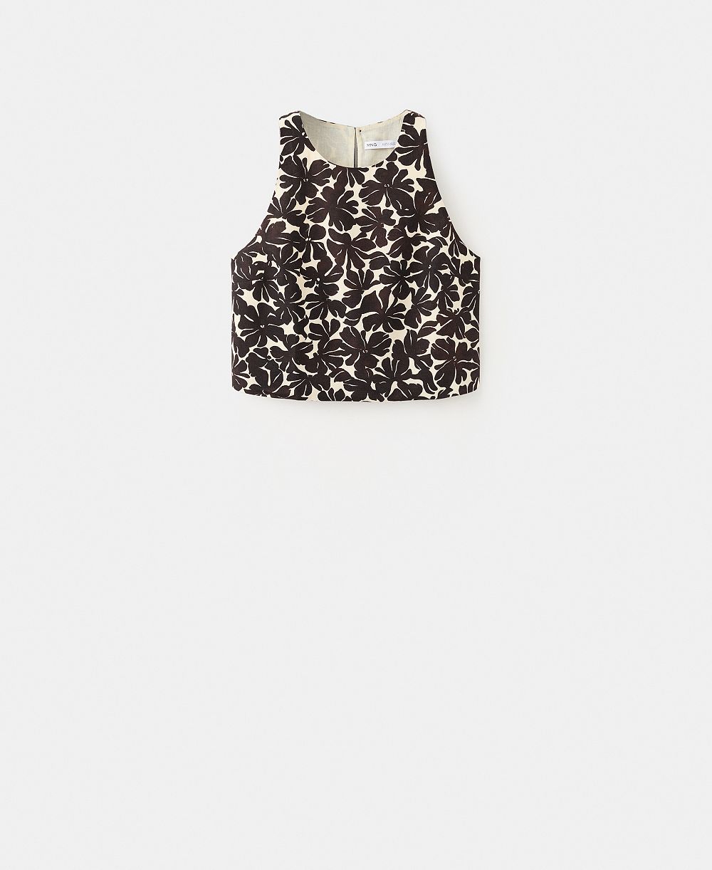 Топ Mango Women's Floral Print, Женский