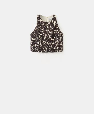 Mango Women's Floral Print Top