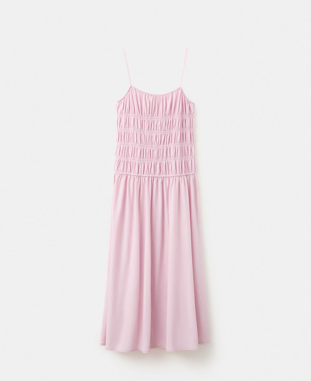 Mango Women's Shirred Long Dress