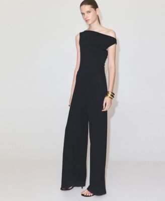 Женский асимметричный комбинезон Mango Draped