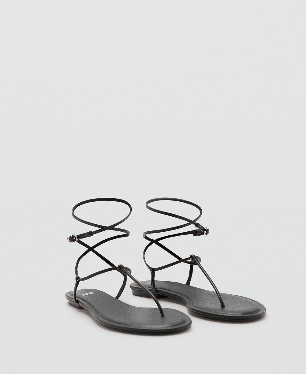 Mango Women's Flat Strappy Sandals