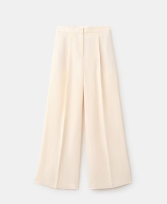 Mango Women's Straight Linen-Blend Pants