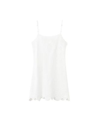 Mango Women's Crochet Scalloped-Hem Sundress