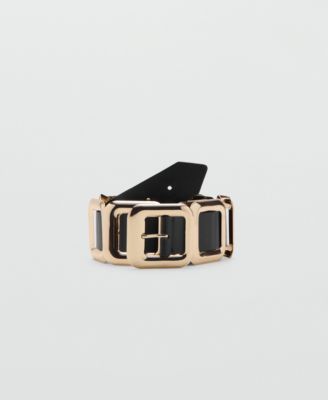 Женский кожаный ремень Mango Square Design
