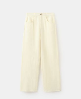 Mango Women's Balloon Crinkle Pants