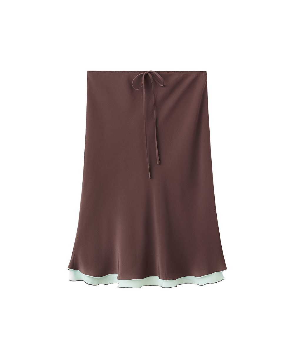 Mango Women's Fluid Midi A-Line Skirt