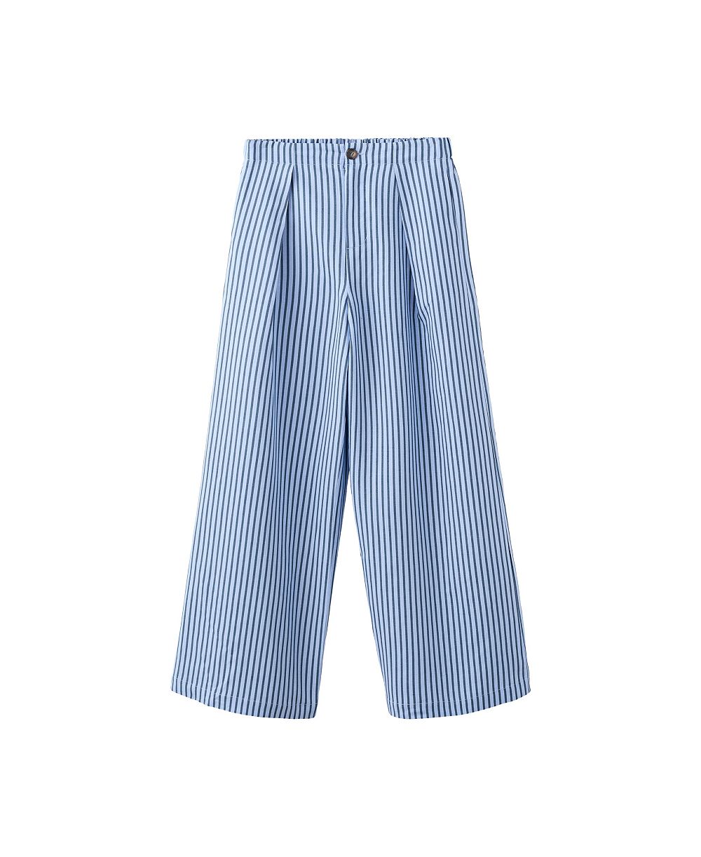 Брюки Mango Women's Striped Flowy Wide-Leg Pleated