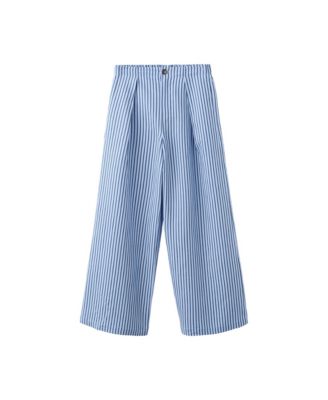 Брюки Mango Women's Striped Flowy Wide-Leg Pleated
