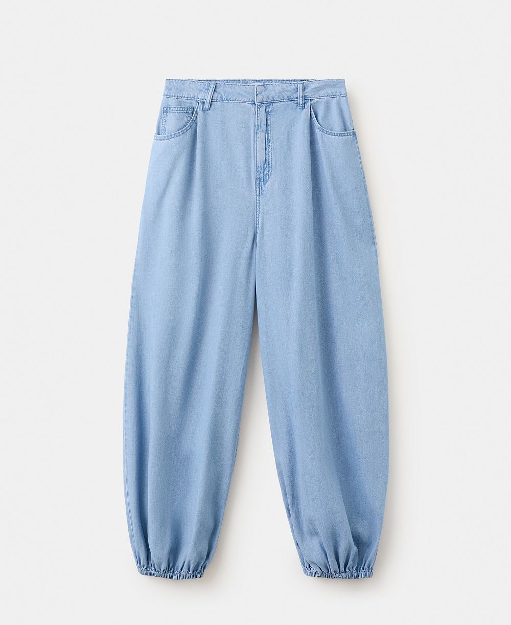 Mango Women's High-Waisted Baggy Jeans
