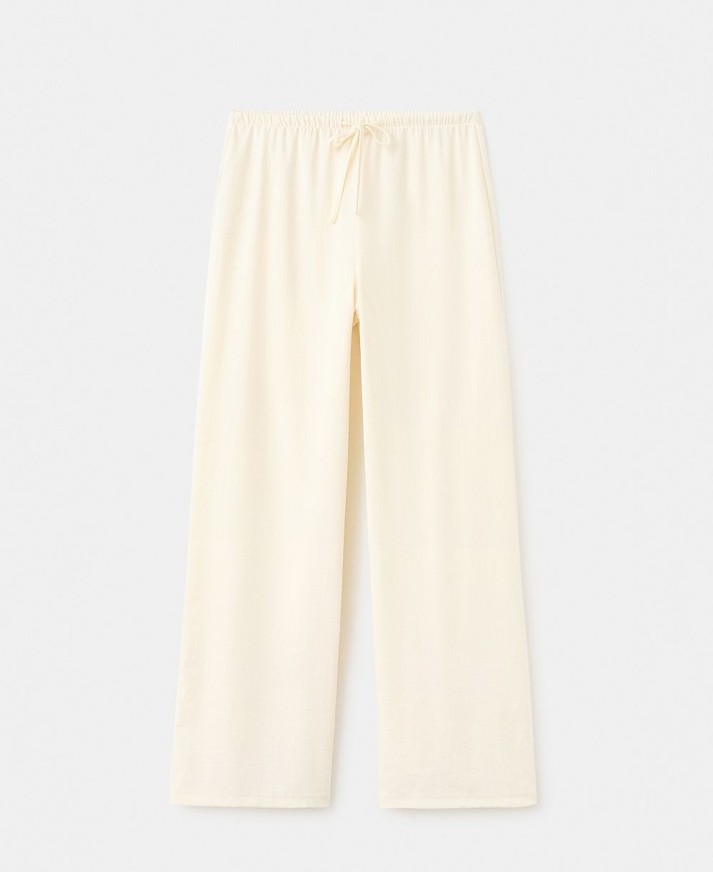 Mango Women's Straight Mid-Rise Pants