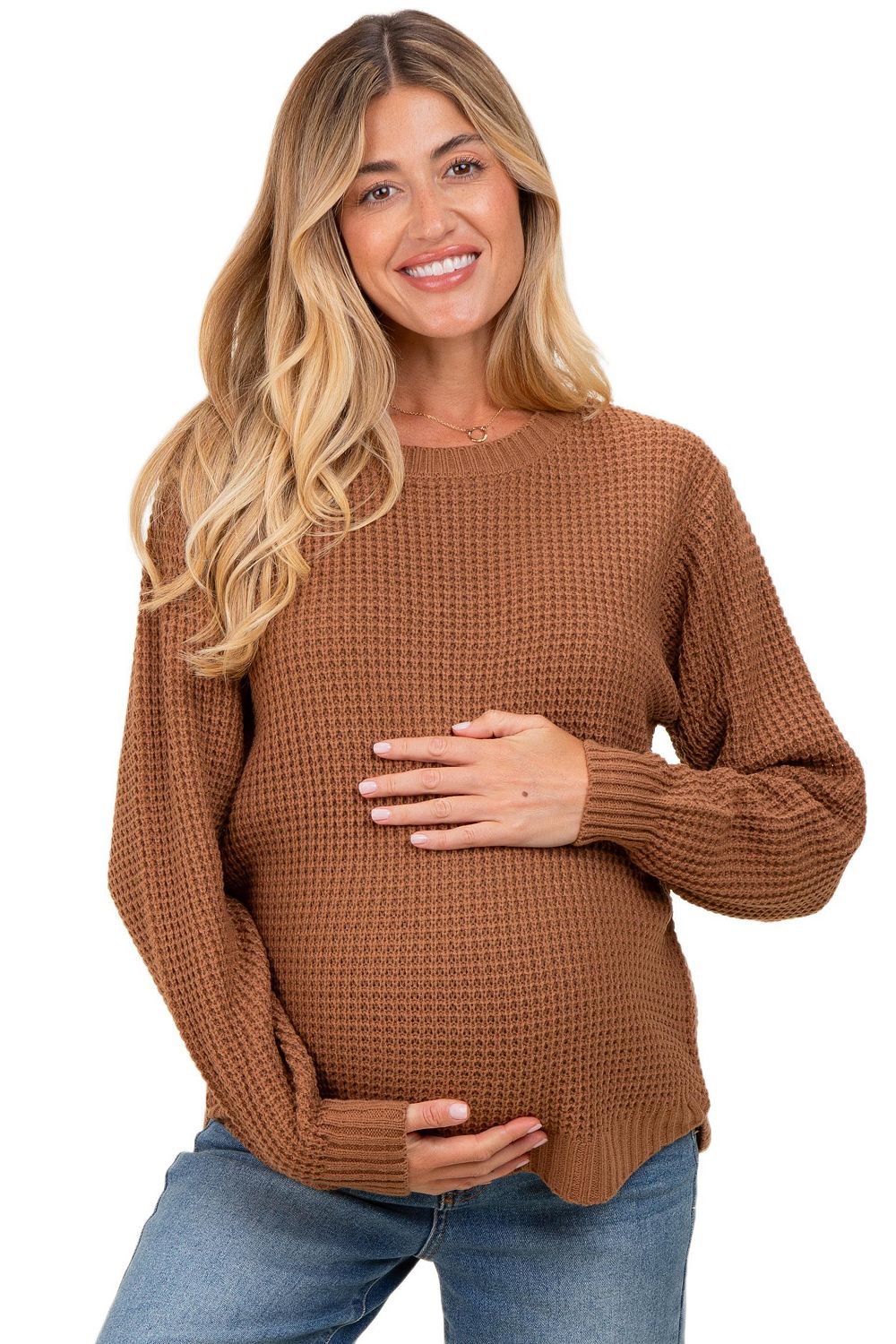 Женский свитер Pinkblush Heather Waffle Knit