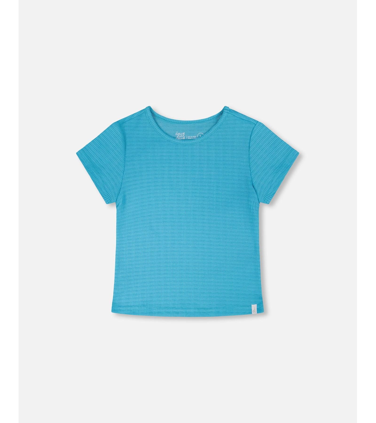 Детская футболка Deux par Deux Crinkle Jersey Blue