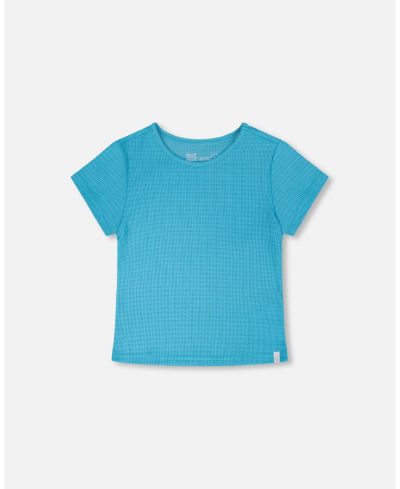 Детская футболка Deux par Deux Crinkle Jersey Blue