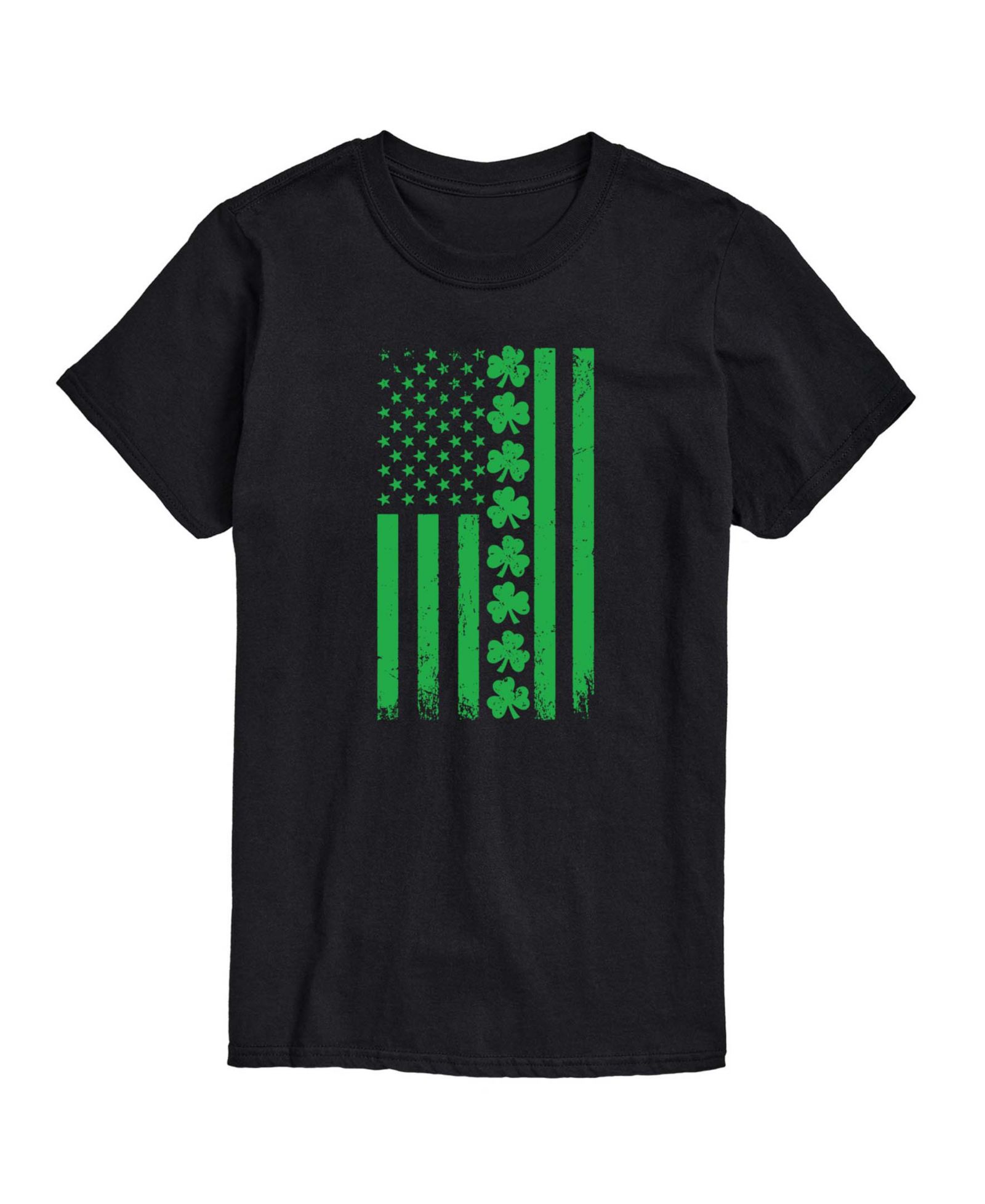 AIRWAVES Мужской Instant Message Lucky USA Flag Short-Sleeve Graphic T-Shirt