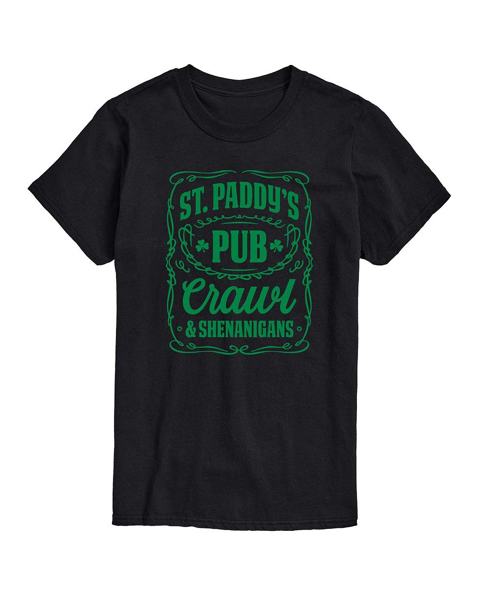 Мужская футболка с принтом AIRWAVES St. Paddy's Pub Crawl с коротким рукавом
