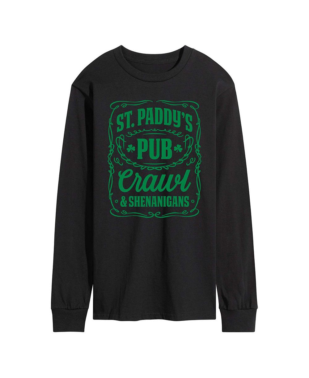 Мужская футболка AIRWAVES Instant Message St. Paddy's Pub Crawl с графическим принтом и длинным рукавом