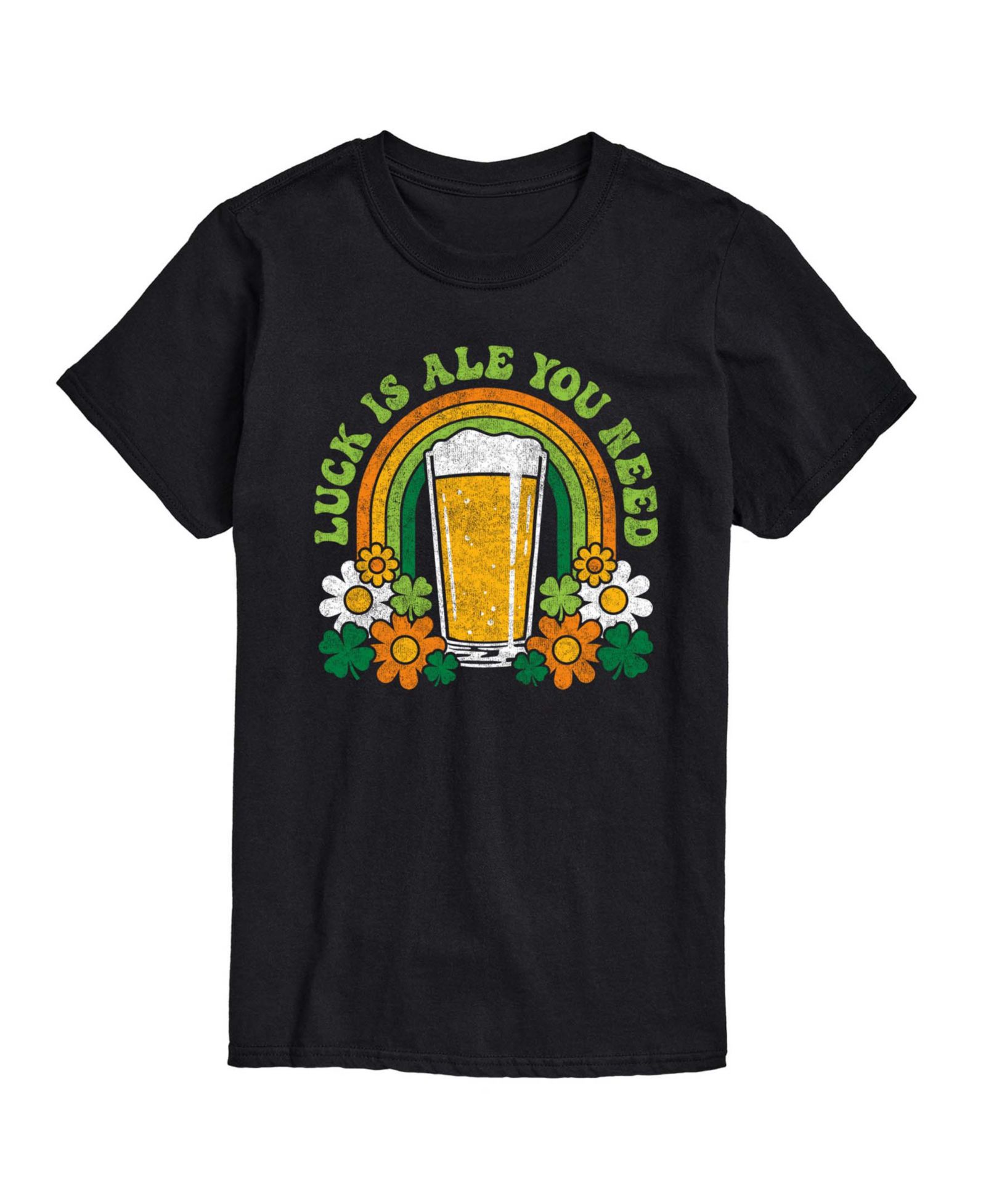Мужская футболка AIRWAVES Instant Message Luck Is Ale You Need Short-Sleeve Graphic
