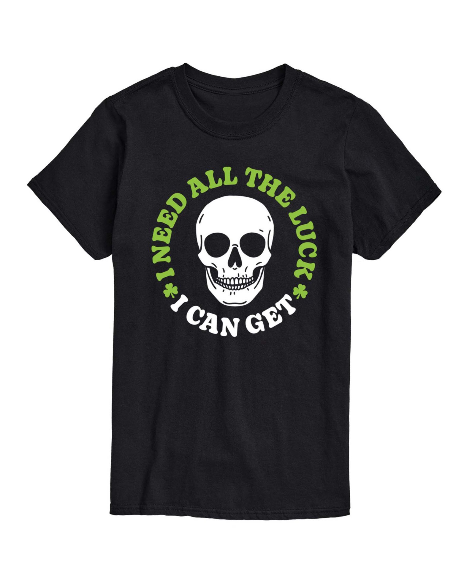 Мужская футболка AIRWAVES Instant Message Need All The Luck Can Get Short-Sleeve Graphic серый