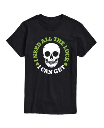 Мужская футболка AIRWAVES Instant Message Need All The Luck Can Get Short-Sleeve Graphic серый