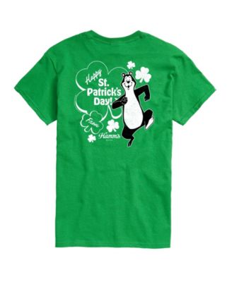AIRWAVES Men's Hamm's Happy St. Paddy Bear Short-Sleeve Graphic T-Shirt