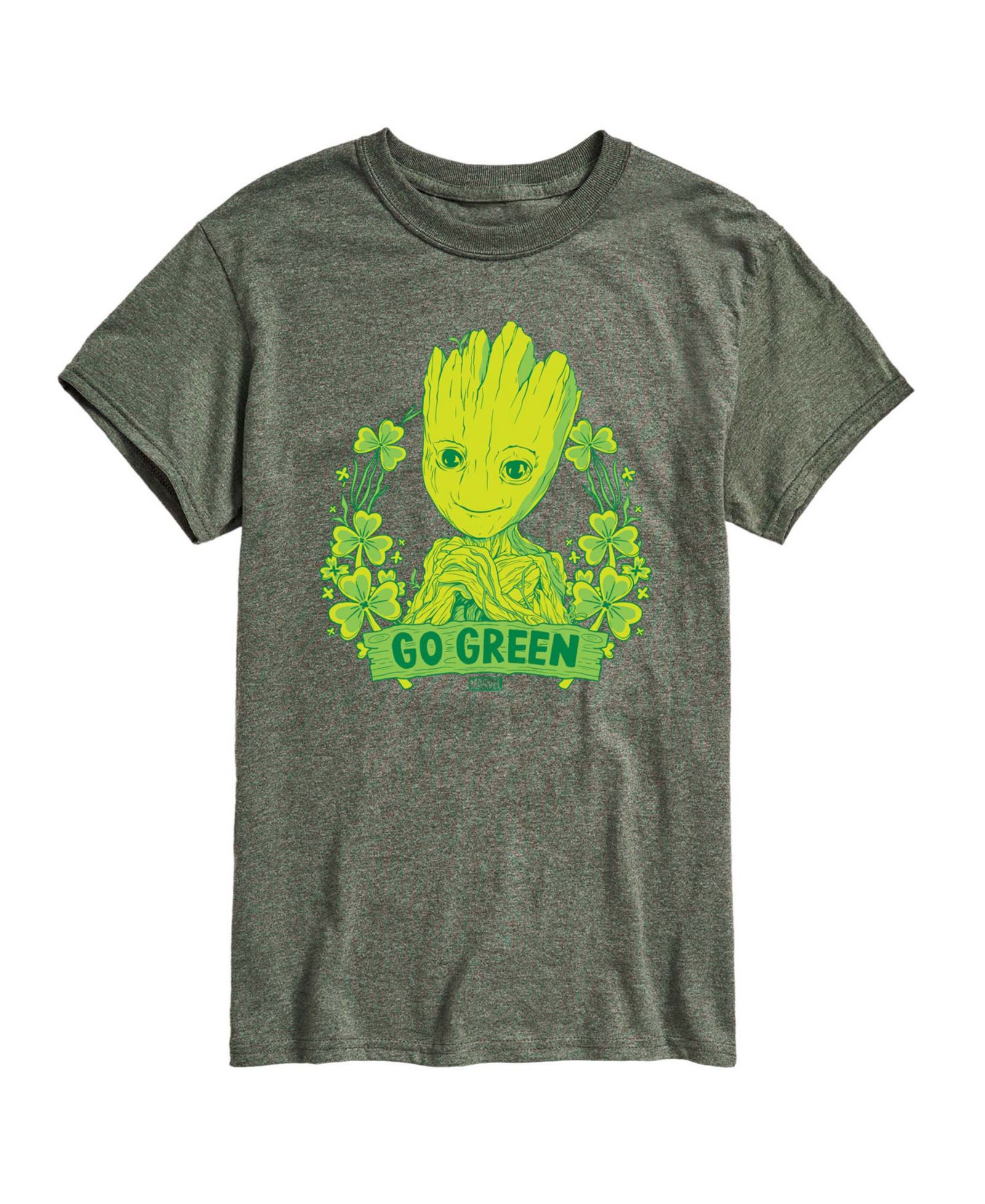 Мужская футболка с графическим принтом AIRWAVES Guardians Of The Galaxy Groot Go Green с коротким рукавом