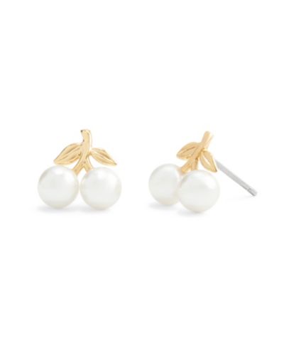 Серьги-гвоздики COACH Faux Mother of Pearl Cherry Stud