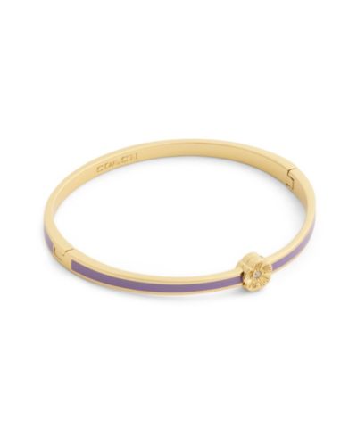 COACH браслет Signature Tea Rose Enamel Purple