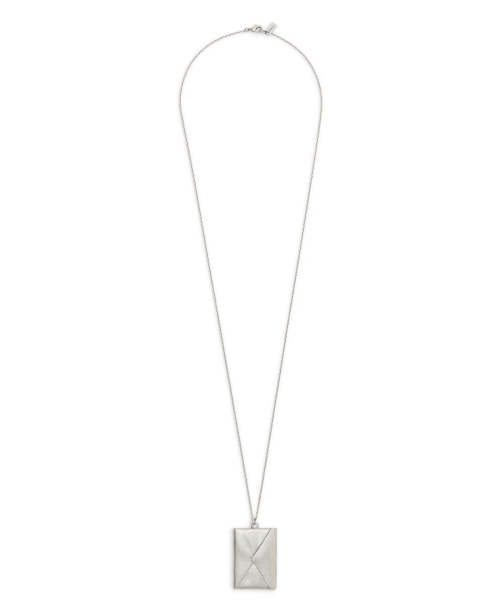 Подвеска COACH Antique Silver Runway Envelope Pendant Necklace