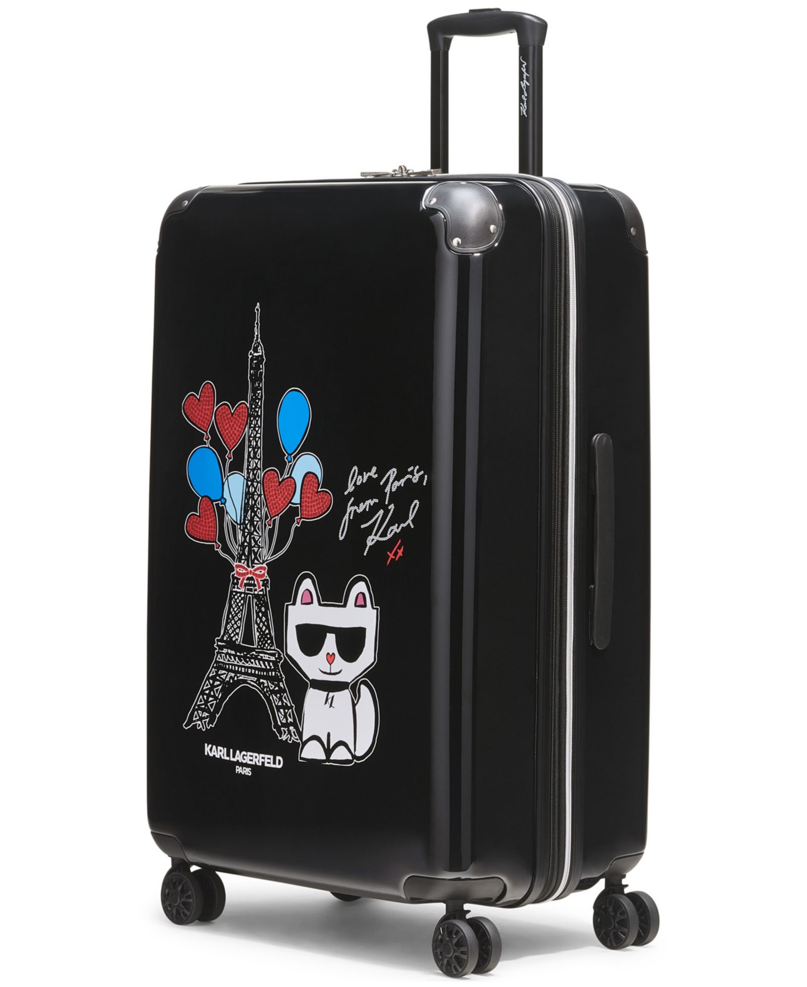 KARL LAGERFELD PARIS Up in Paris Large Upright Suitcase