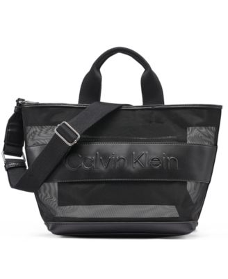 Calvin Klein Averil Mesh Large Crossbody Handbag
