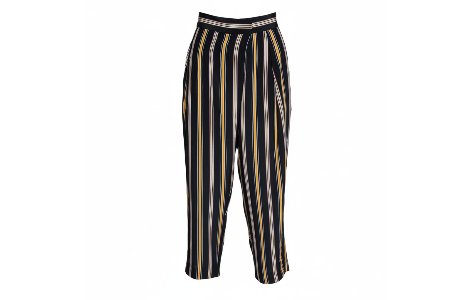 Брюки Chloe Multicolor Silk Rough Striped Cropped (б/у) для женщин