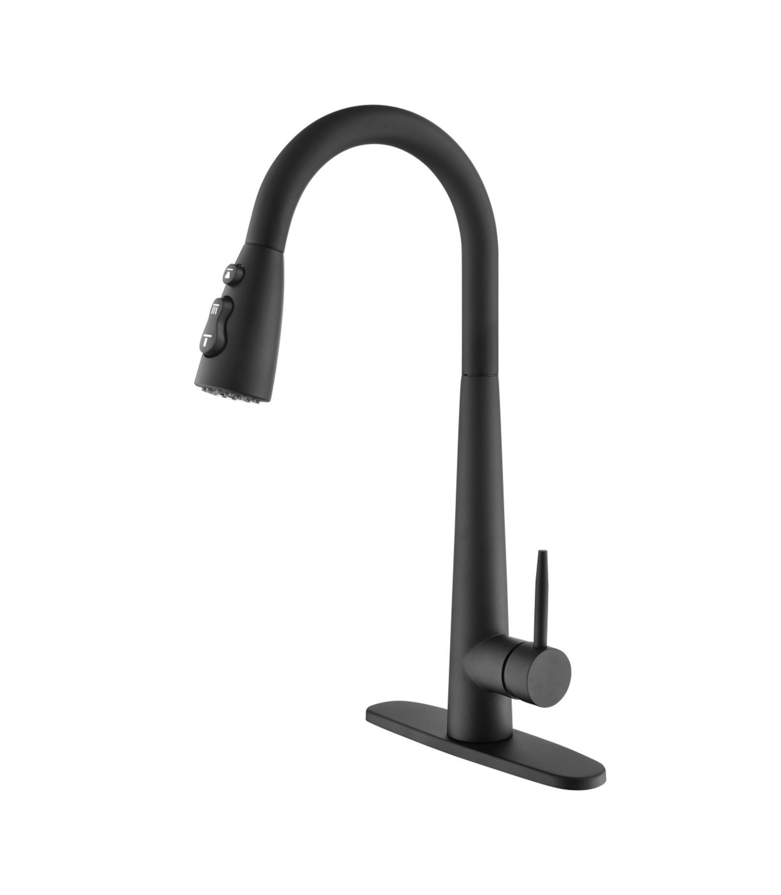 RAINSKEN Kitchen Faucet with Pull Down Sprayer, High Arc 360° Swivel Brushed Nickel, 3-Mode Spray Head for Farmhouse Modern Laundry Rv Bar
