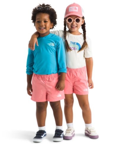 Детские шорты The North Face Toddler Girls' 2T-7 Coral Crush Logo Weather Phantom Print Class V
