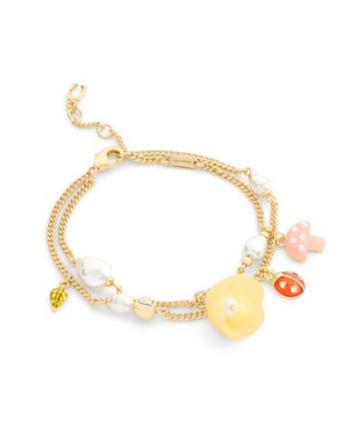 Браслет Coach Faux Stone Floral Statement Charm