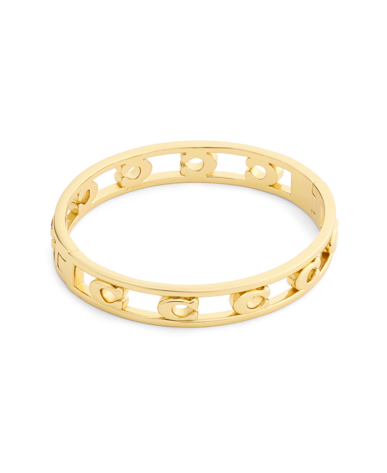 Браслет COACH Rhodium Signature C Openwork Bangle