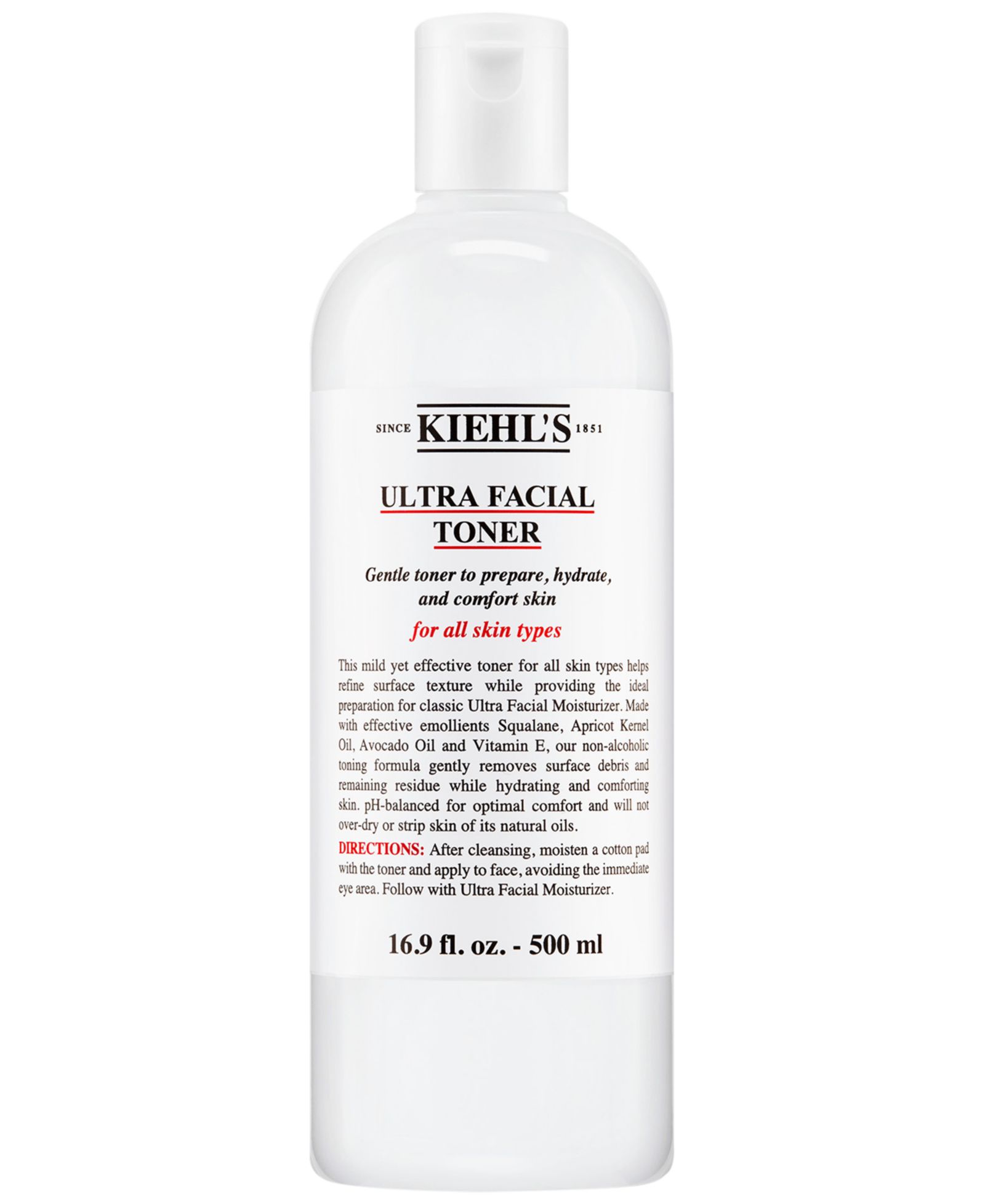 Kiehl's Since 1851 Ultra Facial тоник, 16.9 oz.