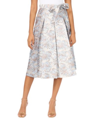 MSK Women's Jacquard A-Line Midi Skirt