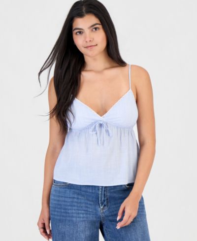 Детский хлопковый топ без рукавов Madden Girl Juniors' Striped