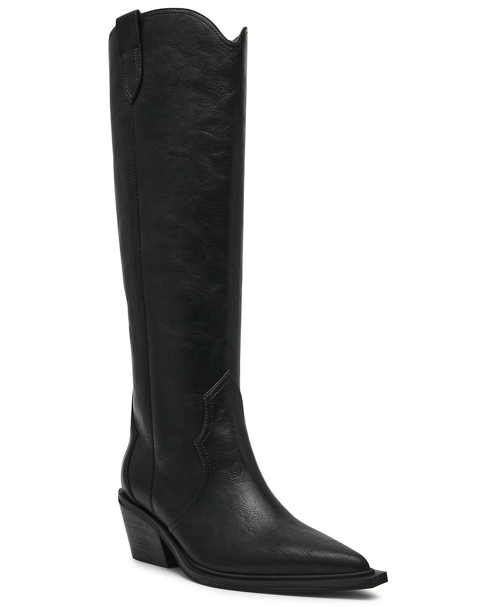 DV Dolce Vita Women's Greva Tall Pull-On Cowboy Western Boots