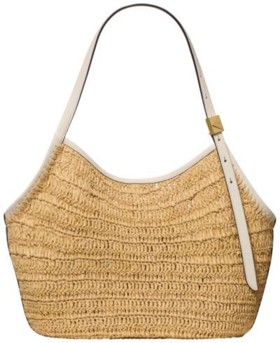 kate spade new york Deco Tulip Straw Large Tote Bag