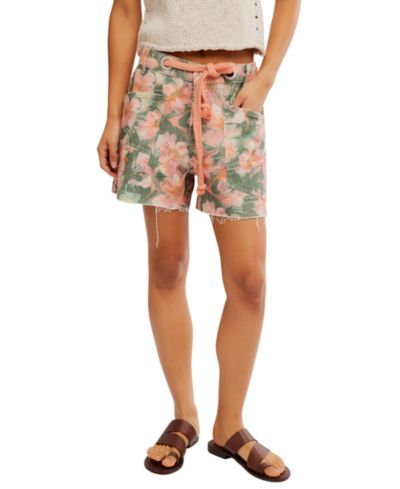 Free People Women's We The Free Moxie Printed Pull-On Shorts