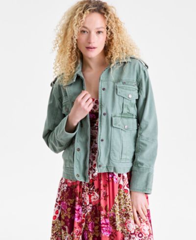 Free People Women's We The Free Kali Snap-Front Washed Jacket